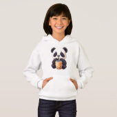 Slaperige Panda met Bubble Tea Pastel Hoodie – Sch (Voorkant volledig)