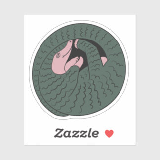 Slaperige pangoline sticker