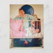 slaperige pap briefkaart (Voorkant)