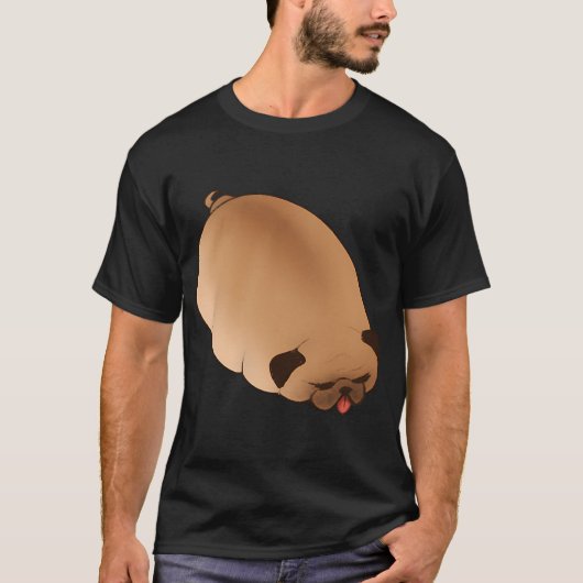 Slaperige Pug T-shirt (Voorkant)