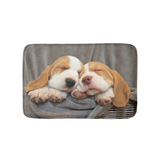 Slaperige Puppies Badmat (Voorkant)