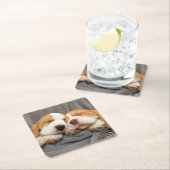 Slaperige Puppies Kartonnen Onderzetters (Insitu)