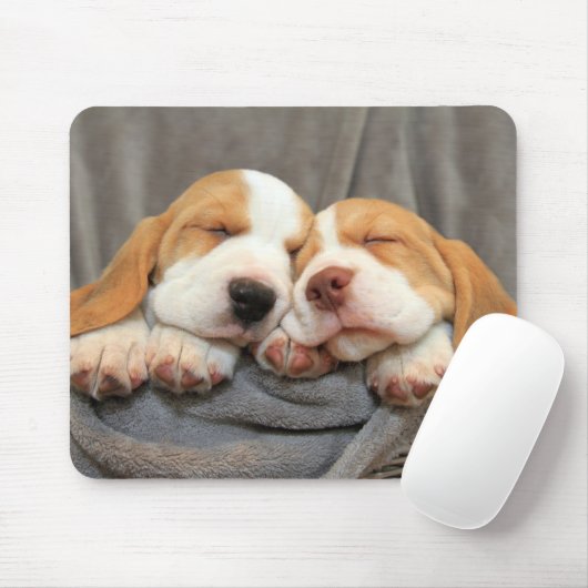 Slaperige Puppies Muismat (Met muis)