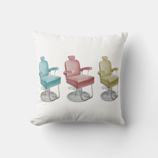 Slaperige Retro  Salon Stoel Sierkussen (Voorkant)