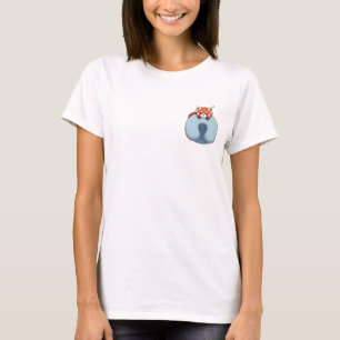 Slaperige Rode Panda T-shirt