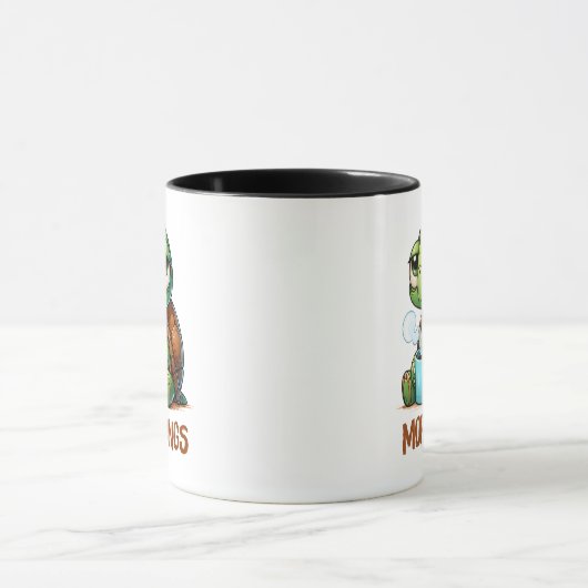 Slaperige schildpad ochtenden mok (Midden)