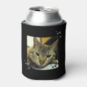 Slaperige Siamese Tabby Cat Koelbox Blikjeskoeler (Blikje Voorkant)