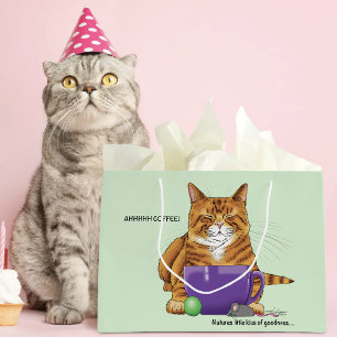 Slaperige Sinaaswortel Gember Kat Koffie Groen Paa Groot Cadeauzakje