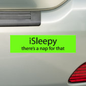 Slaperige slaapwaanzin voor die grappige slapeloos bumpersticker (Op auto)