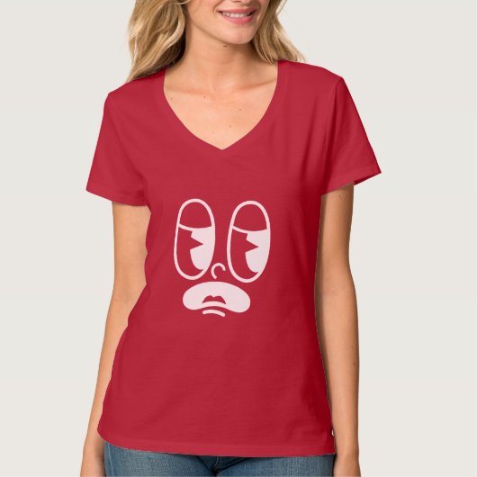 Slaperige Storing Gezicht T-shirt (Voorkant)