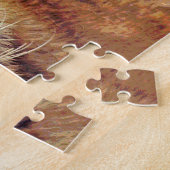 Slaperige tijger bij zonsondergang, grote kat legpuzzel (Zijkant)