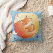 Slaperige Vos Kussensloop Kussen (Deken)