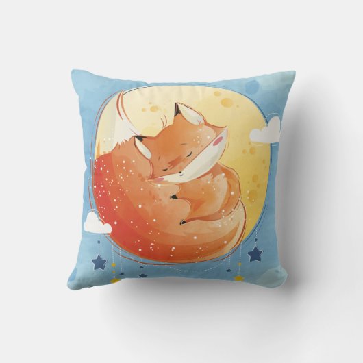 Slaperige Vos Kussensloop Kussen (Achterkant)