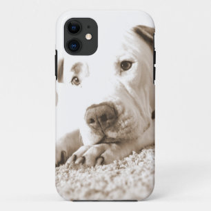 slaperige vriendelijke witte pitbull haat daad nie Case-Mate iPhone case