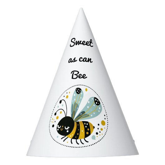 Slaperige Whimsical Bij Feesthoedjes (Voorkant)