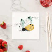 Slaperige Whimsical Vlinder Servet (Insitu)