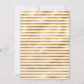  slaperigheid Fox Gold Glitter Girl 1e verjaardag Kaart (Achterkant)