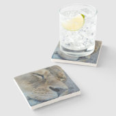 Slaperigheid Stenen Onderzetter (Zijkant)