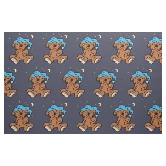 Slaperigheid Teddy Bear Stof (Fat Quarter)