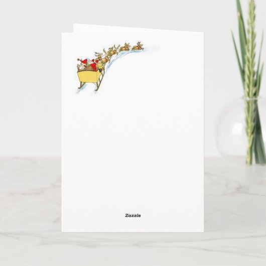 Slaperij en rendieren die de buidel van de moderne kaart (Achterkant)