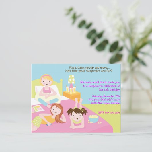 Slaperij Kaart (Staand voorkant)