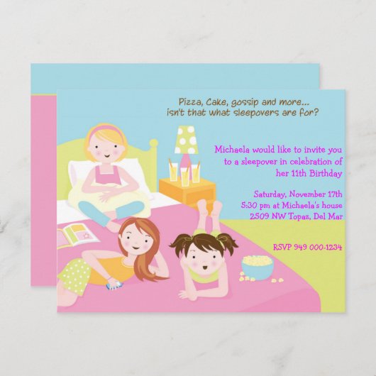 Slaperij Kaart (Voorkant / Achterkant)