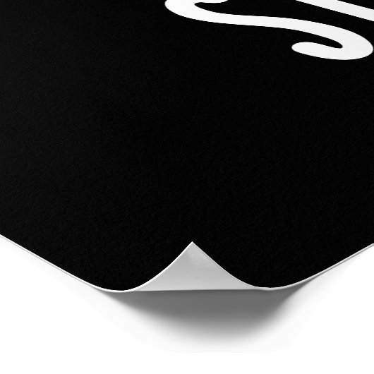 Slapertje Funny Slapende erwt Pun Dark BG Poster (Hoek)