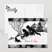 Slapertje/Snowflake Briefkaart (Voorkant / Achterkant)