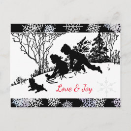 Slapertje/Snowflake Briefkaart