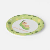 Slaperwten in een Bord met twee Baby showers peul (Gekanteld)