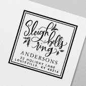 Slapes Bells Ring-kerstadres Zelfinktende Stempel