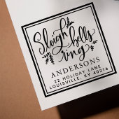 Slapes Bells Ring-kerstadres Zelfinktende Stempel