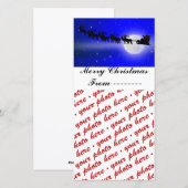 Slapes Lijst van de Sinterklaas Feestdagenkaart (Voorkant / Achterkant)