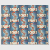  Slapigh en rendiervlucht Cadeaupapier (Vlak)