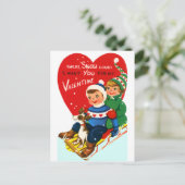 Slapin-Valentijn Feestdagenkaart (Staand voorkant)