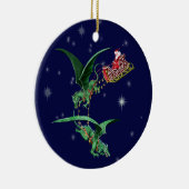 Slapje van de kerstman met Dragons Keramisch Ornament (Rechts)