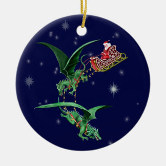 Slapje van de kerstman met Dragons Keramisch Ornament
