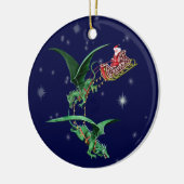 Slapje van de kerstman met Dragons Keramisch Ornament (Links)