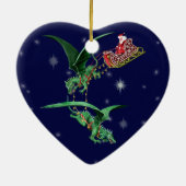 Slapje van de kerstman met Dragons Keramisch Ornament (Achterkant)