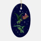 Slapje van de kerstman met Dragons Keramisch Ornament (Rechts)