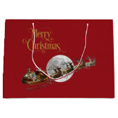 Slaplank met hoge rand voor hoge cadeaus groot cadeauzakje (Voorkant)