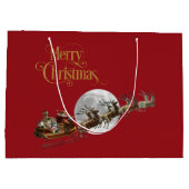 Slaplank met hoge rand voor hoge cadeaus groot cadeauzakje (Achterkant)