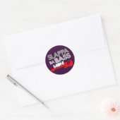 Slappa Da Bass Mon! Ronde Sticker (Envelop)