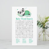Slappanda Baby shower Word Search Game (Staand voorkant)