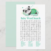 Slappanda Baby shower Word Search Game (Voorkant / Achterkant)