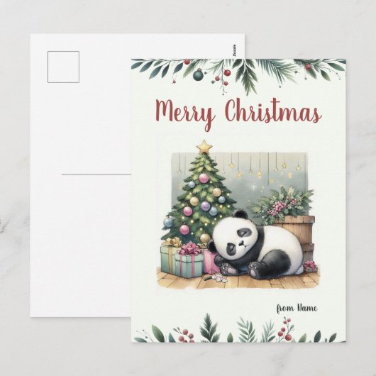 Slappanda Feestdagenkaart (Voorkant / Achterkant)