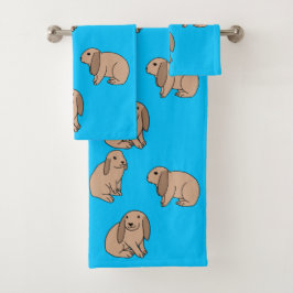 Slappe oorkonijnen bad handdoek