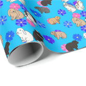 Slappe oren konijnen cadeaupapier (Rol Hoek)