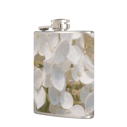 slappe, witte bloemen heupfles (Links)