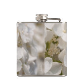 slappe, witte bloemen heupfles (Achterkant)